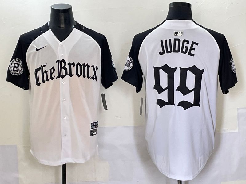 Men 2025 New York Yankees #99 Judge White black Five generations Joint Name Nike MLB Jersey style 51->new york yankees->MLB Jersey
